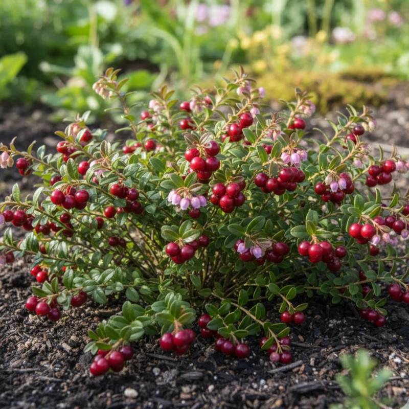 Canneberge à gros fruits, Airelles, Cranberry Howes à fleurs Rose - feuillage Semi-Persistant - Godet - 5/10 cm- hauteur à maturité De 1,00 m à 1,50 - Image 4