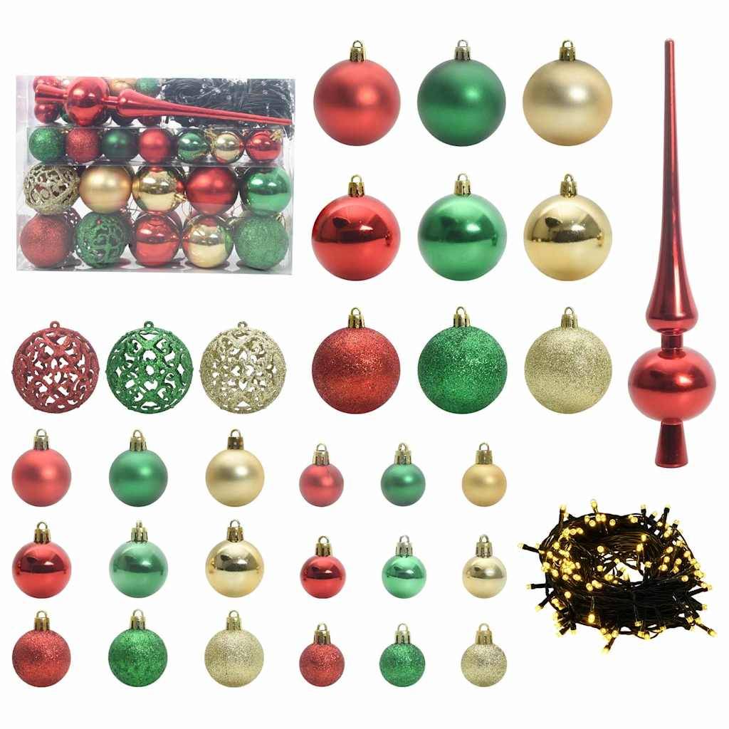 Sapin de Noël | Arbre de Noël artificiel avec 150 LED Vert 120 cm PE et PVC Maison Chic - Image 8