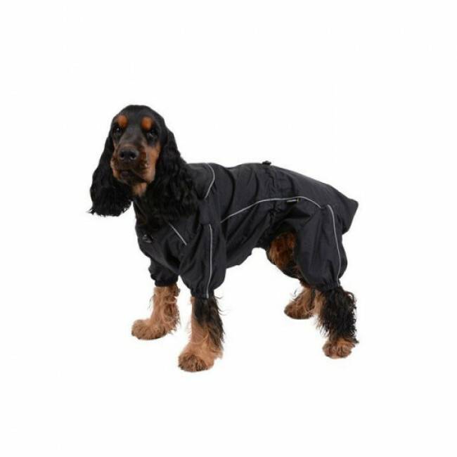 Imperméable noir pour chien Manchester Kerbl Taille S Longueur 35 cm