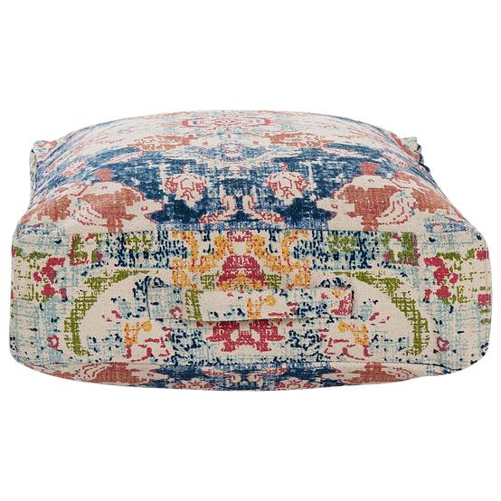 Beliani - Coussin de sol Coton Multicolore OUED - 50x50x20- Beliani - Image 4