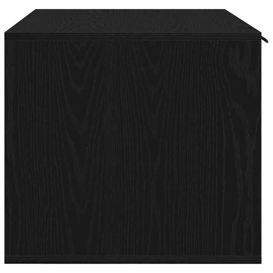 Grand meuble cache-litière pour chat en bois Table d'appoint Chêne Noir 80cm – ComfortXL Pet Living - Image 7