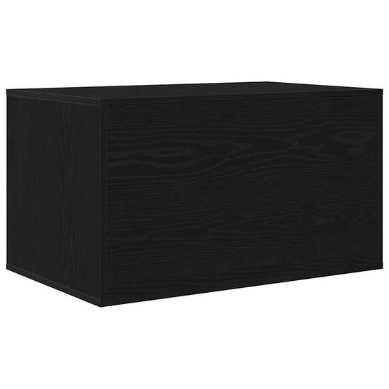 Grand meuble cache-litière pour chat en bois Table d'appoint Chêne Noir 80cm – ComfortXL Pet Living - Image 8