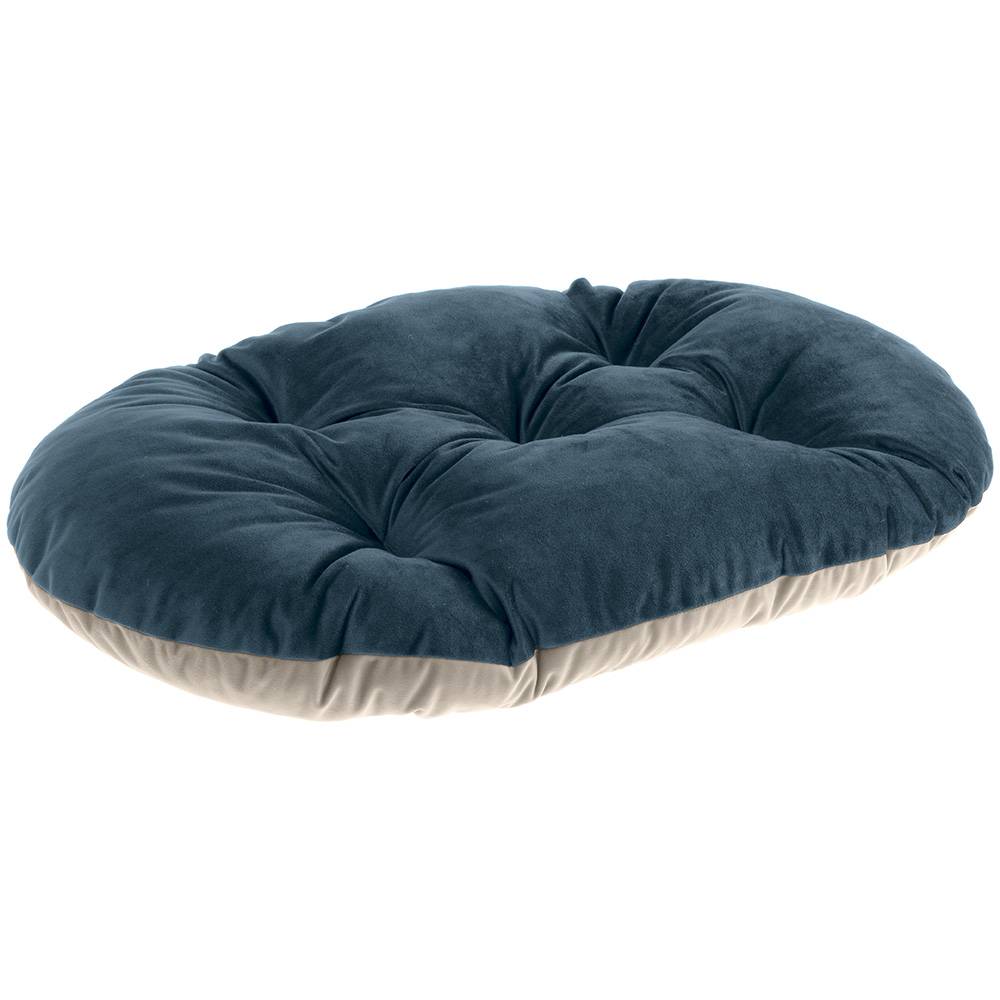 Ferplast - Ferplast coussin pour chiens et chats PRINCE 55/4, petit lit rembourré pour animaux, double-face, 55x36 cm, bleu - Image 1