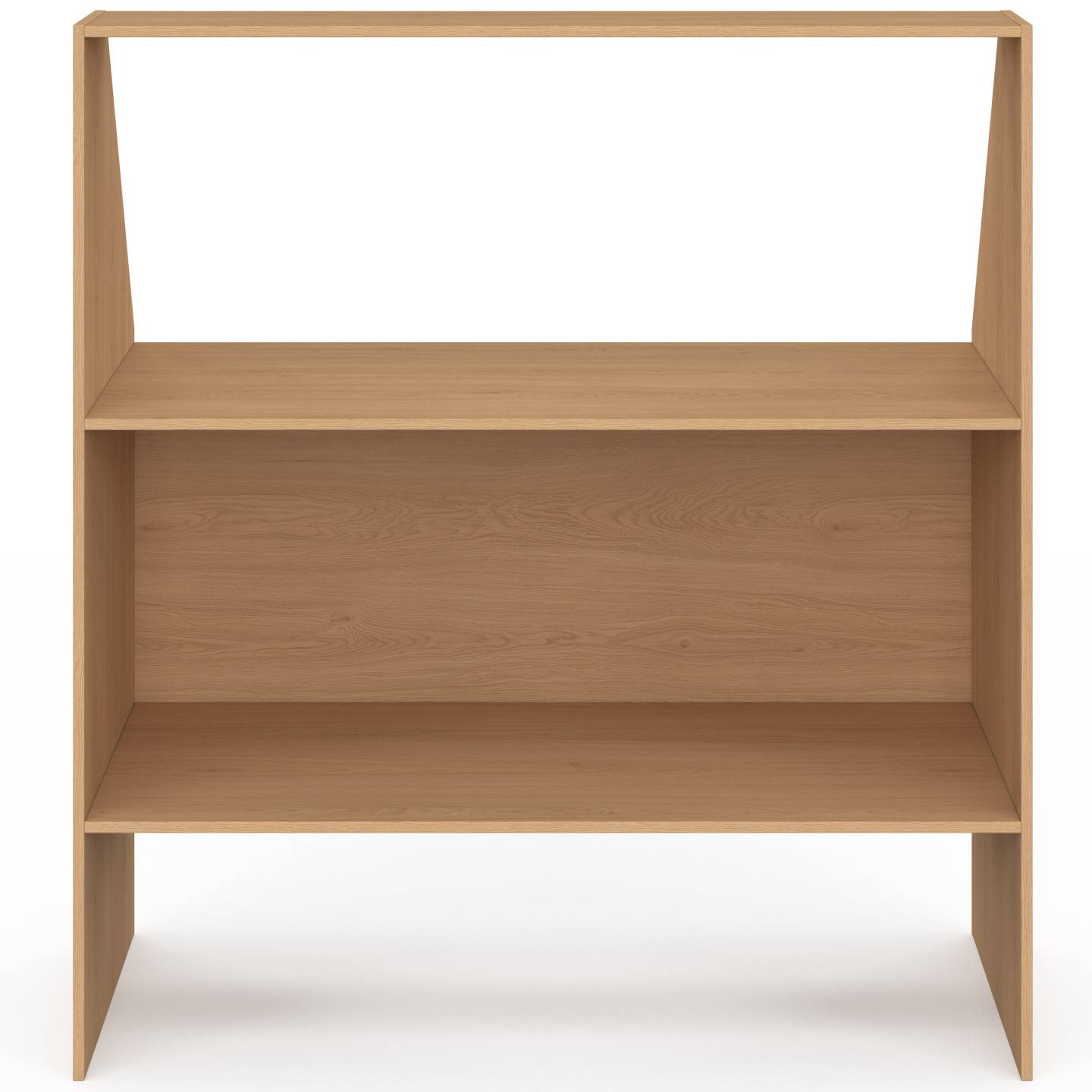 IDMARKET - Etagère sous pente 2 niveaux TOMI 100 x 50 x 70/110 cm bois façon hêtre - Image 3