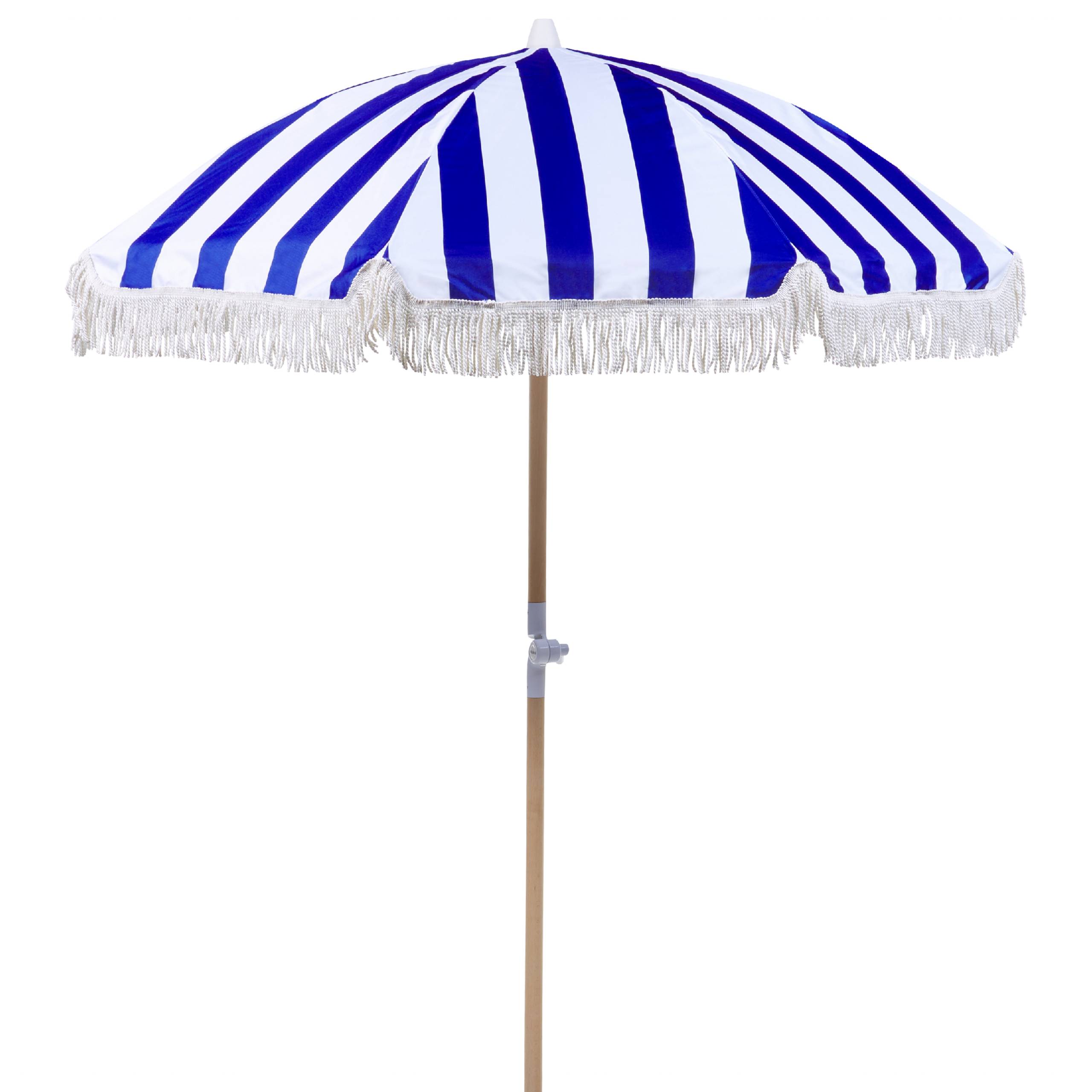 Beliani - Parasol droit Tissu Bleu MONDELLO Beliani - Image 1