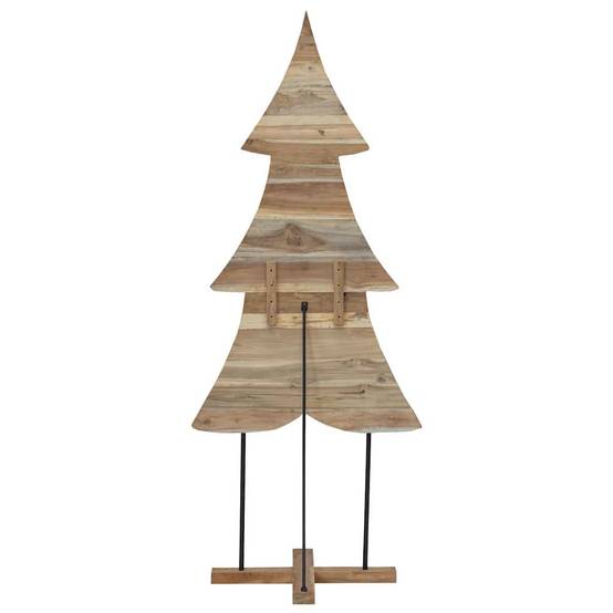 Arbre de Noël design en bois de teck massif pour décoration intérieure 180 cm – ComfortXL Outdoor Living - Image 6