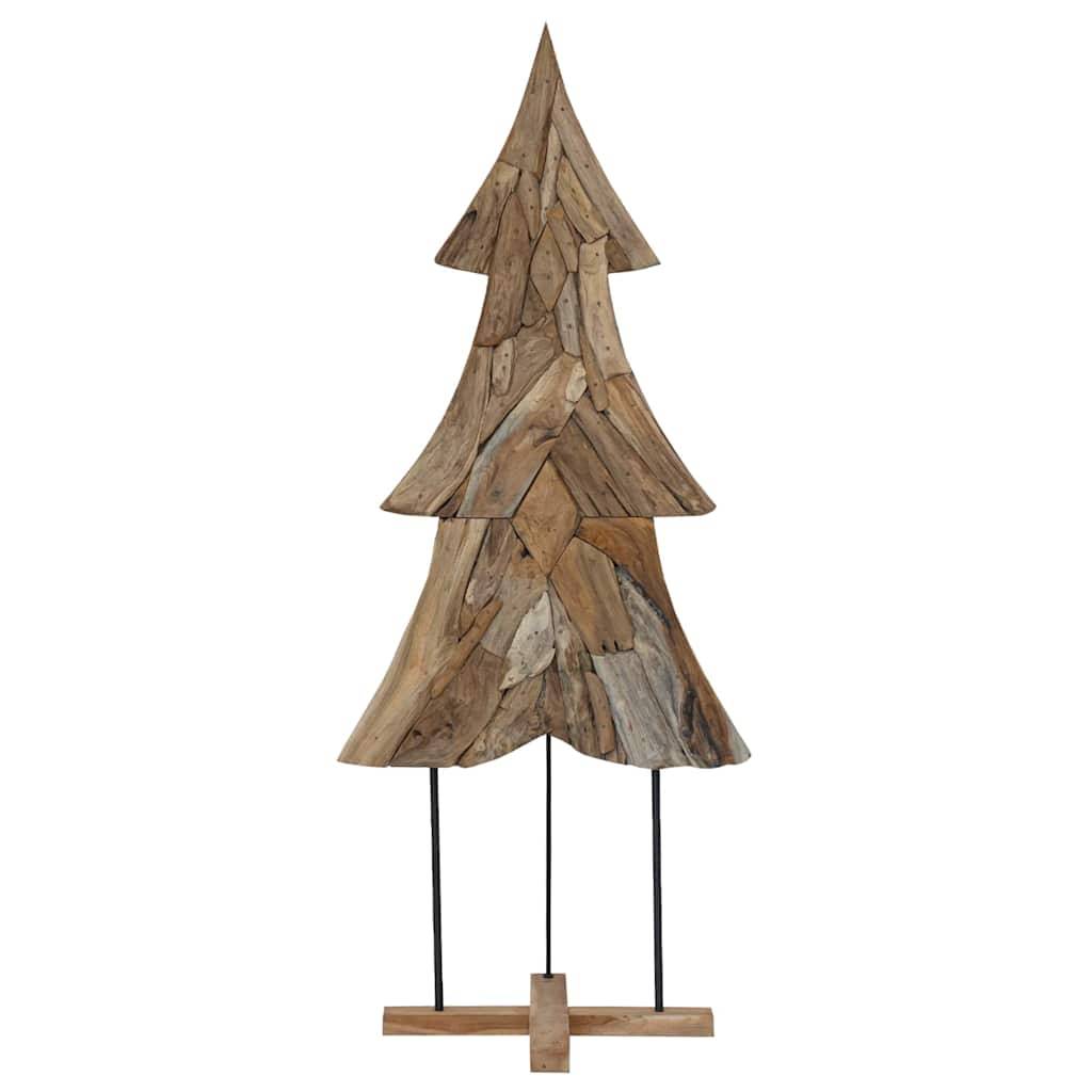 Arbre de Noël design en bois de teck massif pour décoration intérieure 180 cm – ComfortXL Outdoor Living - Image 4