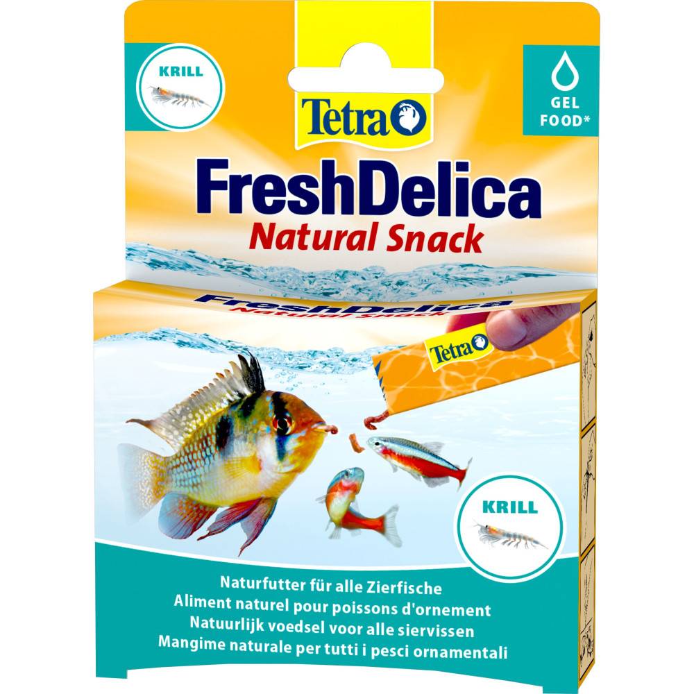 Tetra - Friandises Krill en gel 16 sticks de 3 g Fresh Delica nourriture pour Poissons d'ornement - Image 1