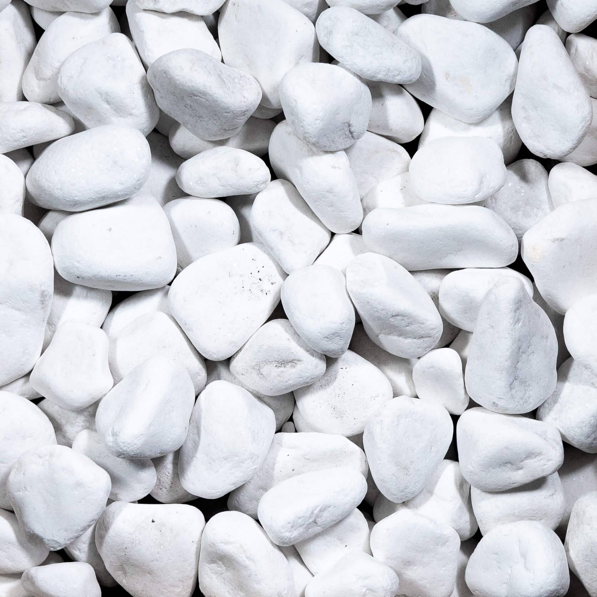 RO'MA Nature - Galet Blanc Pur 40-60 mm - Lot de 25 sacs de 20 kg (5 m²) - RO'MA NATURE - Image 1