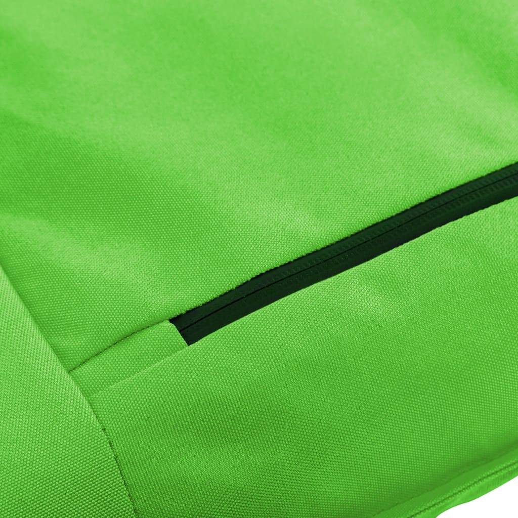 Helloshop26 - Transat chaise longue bain de soleil lit de jardin terrasse meuble d'extérieur pliable tissu oxford vert - Image 7