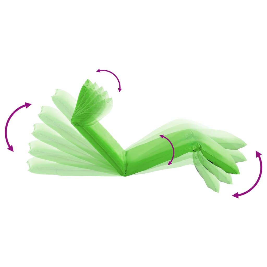 Helloshop26 - Transat chaise longue bain de soleil lit de jardin terrasse meuble d'extérieur pliable tissu oxford vert - Image 5