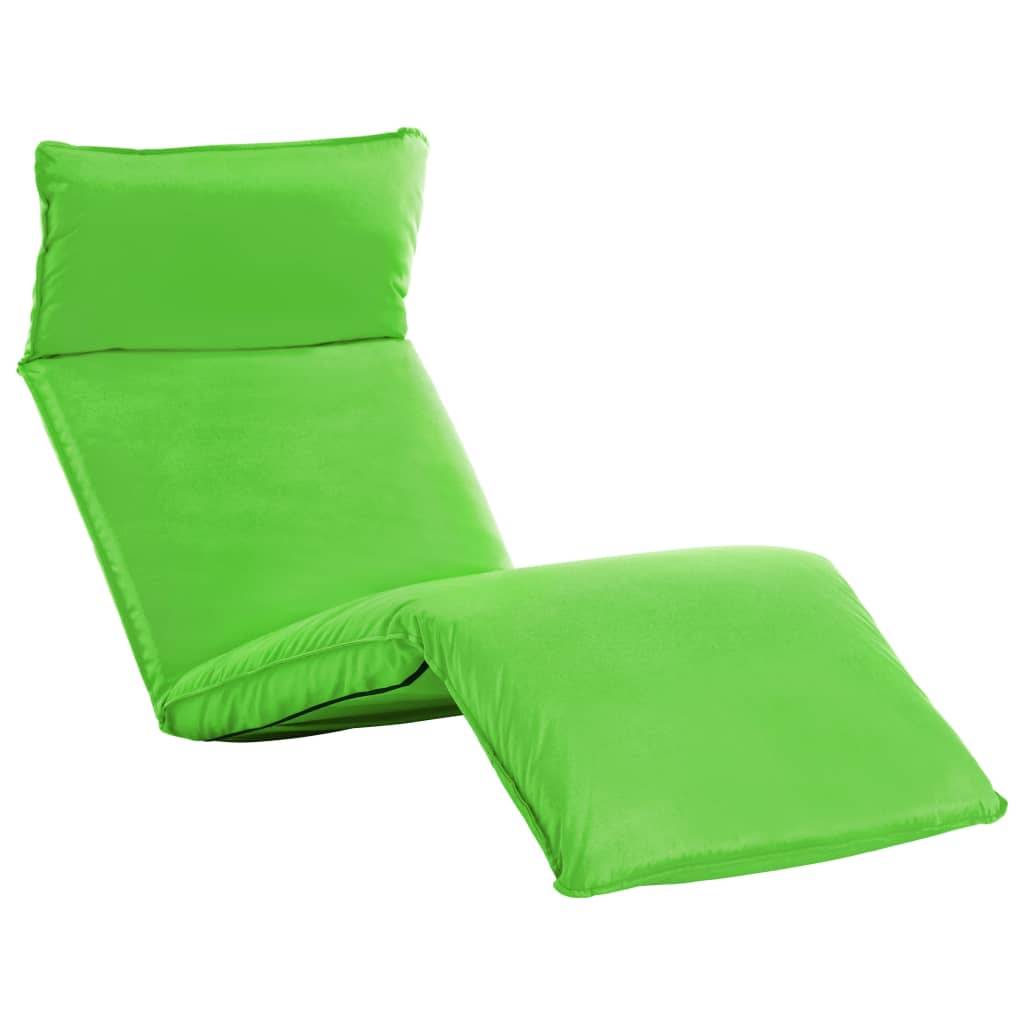 Helloshop26 - Transat chaise longue bain de soleil lit de jardin terrasse meuble d'extérieur pliable tissu oxford vert - Image 1