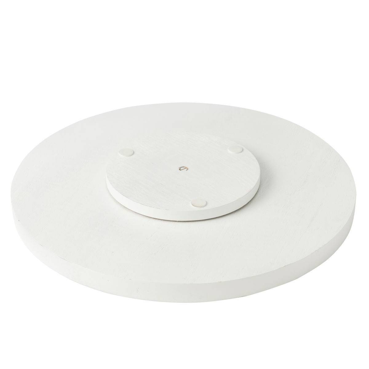 Plateau Tournant en Bois "Tod" 45cm Vert & Blanc - Image 2