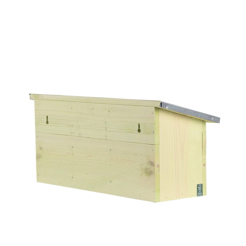 animallparadise - Appartement pour moineaux, horizontal, en bois pin, zinc, pour oiseaux. - Image 6