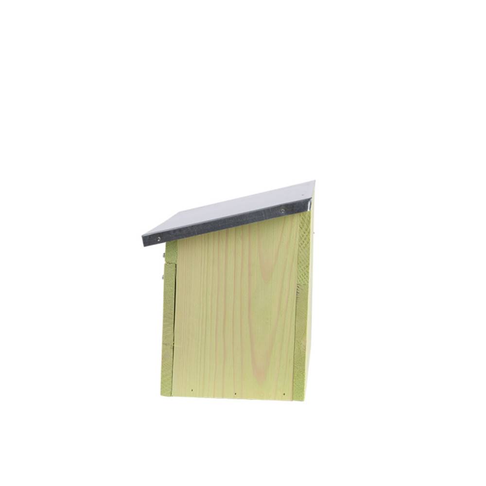 animallparadise - Appartement pour moineaux, horizontal, en bois pin, zinc, pour oiseaux. - Image 3