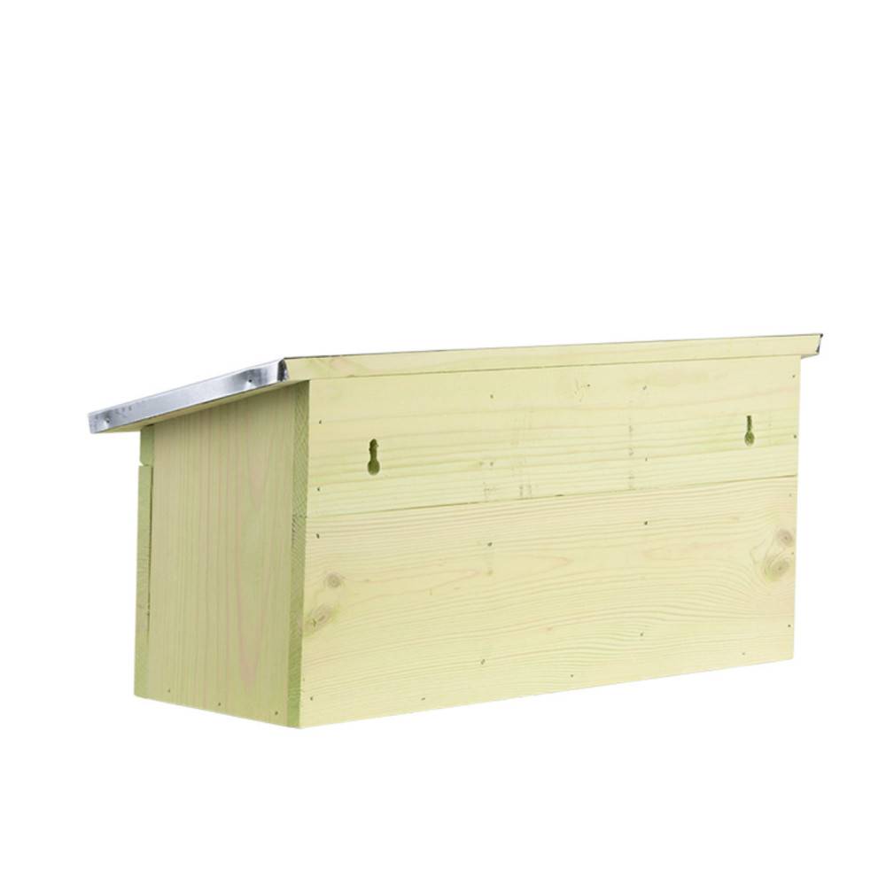 animallparadise - Appartement pour moineaux, horizontal, en bois pin, zinc, pour oiseaux. - Image 5