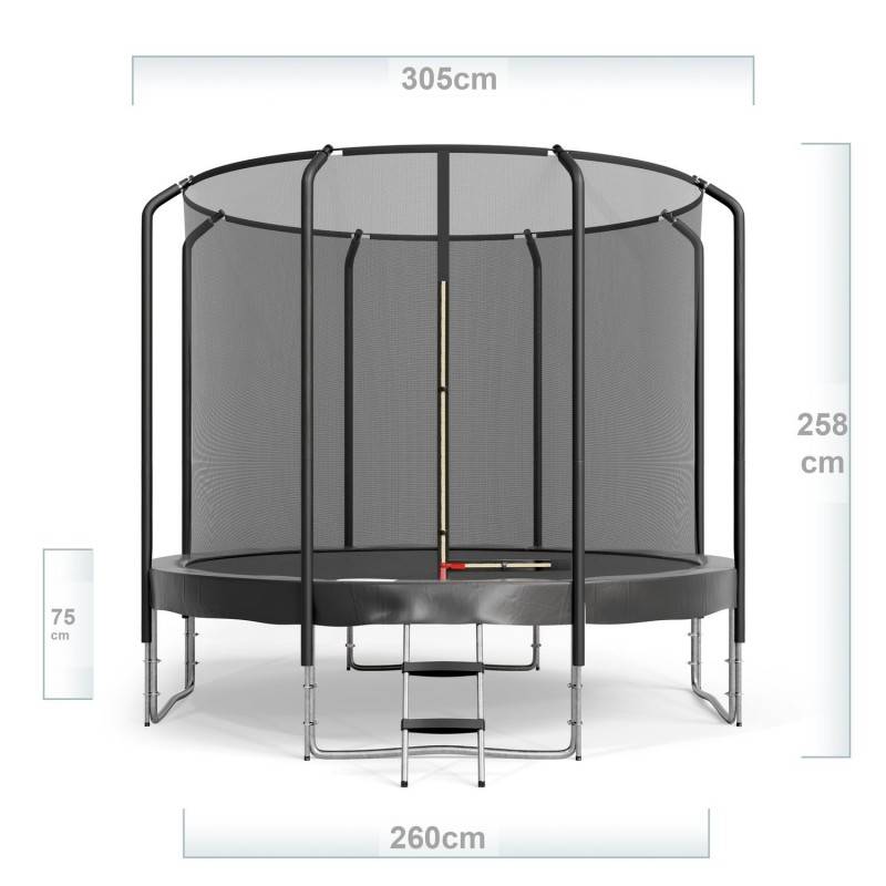 Trampoline Semi-Pro Jump4fun 10FT-305cm Noir JUMP4FUN - Image 3