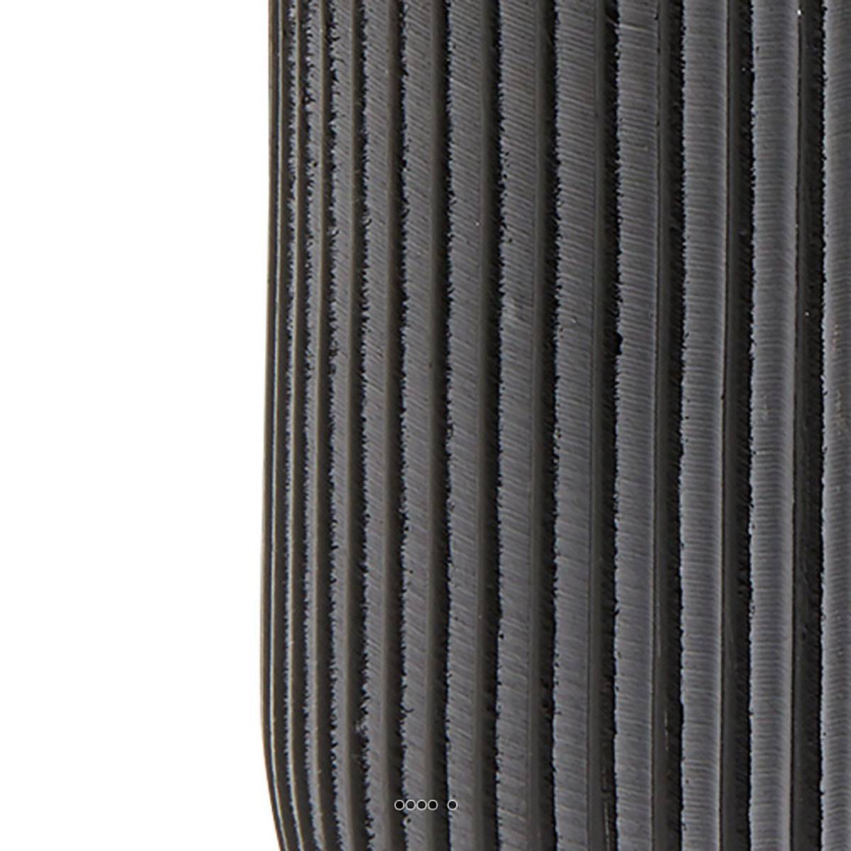 Artificielles - Pot Groove plastique forme eggpot H 13 x D 14cm Noir-blanc - dimhaut: H 13 cm - couleur: Noir-blanc - Image 2