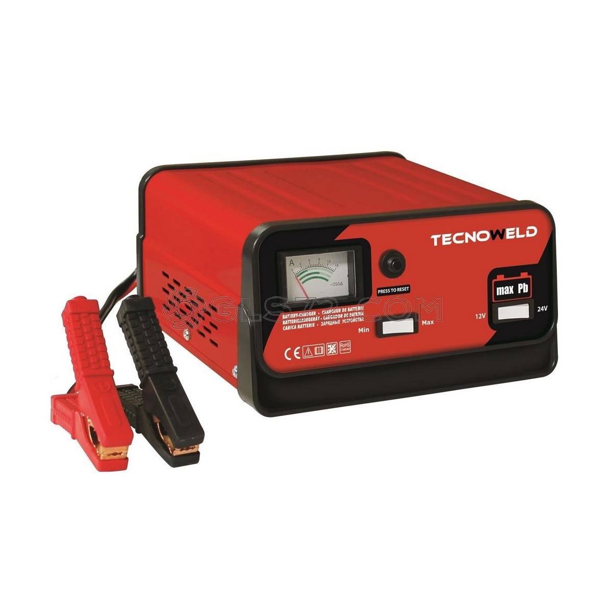 Chargeur de batterie TEC 4 12-24V pour voiture et camion jusqu'à 120 Ah Protection thermique et inversion polarité - Image 1