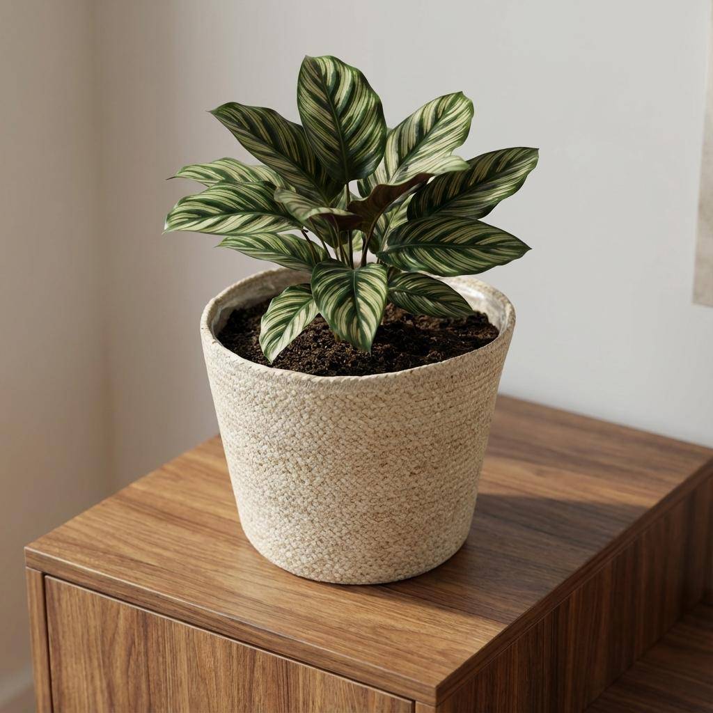 Cache-pot panier tressé - D.22cm x H.19cm - Image 6