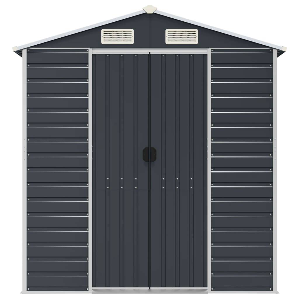 Vidaxl - Abri de jardin anthracite 191x725x198 cm acier galvanisé vidaXL 3188260 - Image 5
