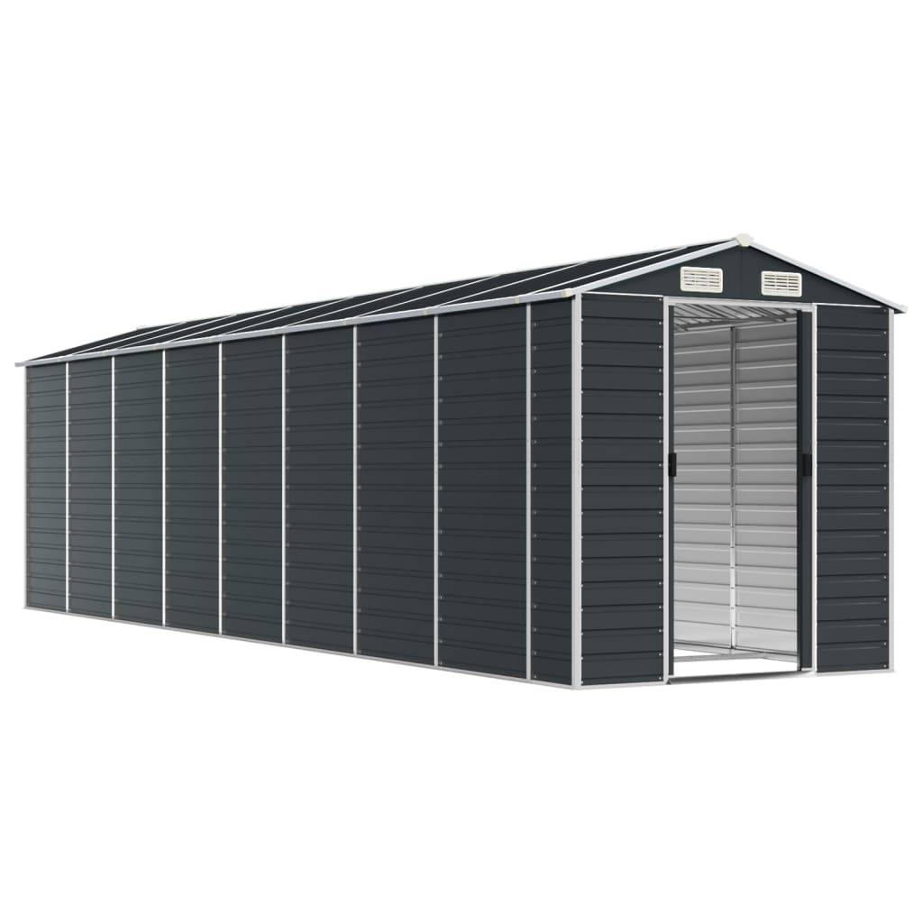 Vidaxl - Abri de jardin anthracite 191x725x198 cm acier galvanisé vidaXL 3188260 - Image 9