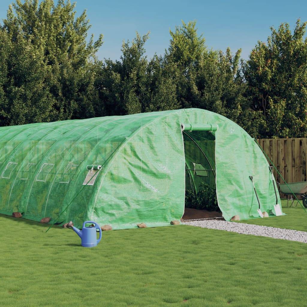 Serre Tunnel Jardin Acier Galvanisé PE Renforcé Culture 60m² 12x5x2,3m - ComfortXL Outdoor Living - Image 1
