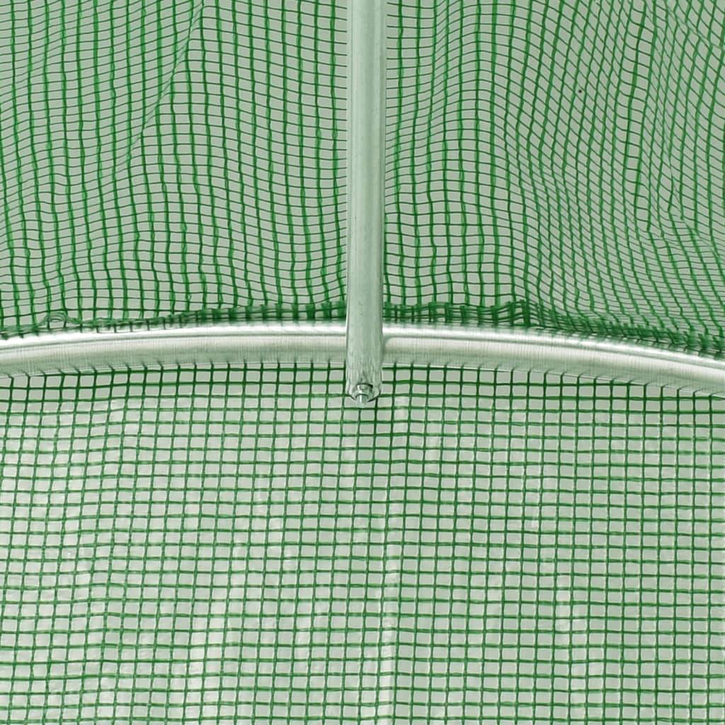 Serre Tunnel Jardin Acier Galvanisé PE Renforcé Culture 60m² 12x5x2,3m - ComfortXL Outdoor Living - Image 9