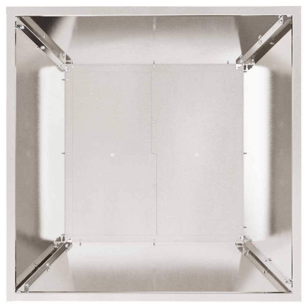 Cache-pot de jardin 5 pcs | Bac à fleurs Argent 50 x 50 x 15 cm - Image 8