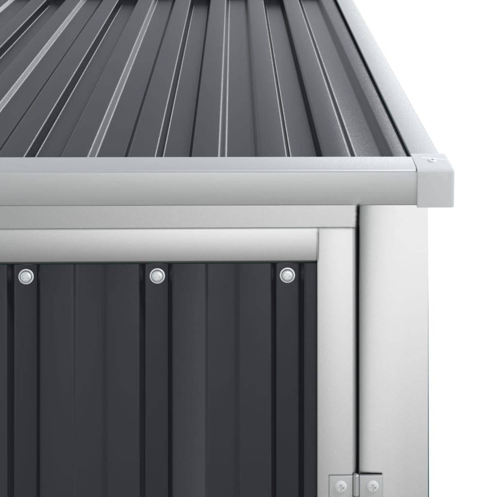 Abri de jardin 0.78m² Abri pour outil - anthracite 88x89x161 cm acier galvanisé - Meuble Pro MAISON CHIC - Image 6
