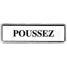 Panneau 'POUSSEZ' VISO - Sans flèche - S29 - Image 1