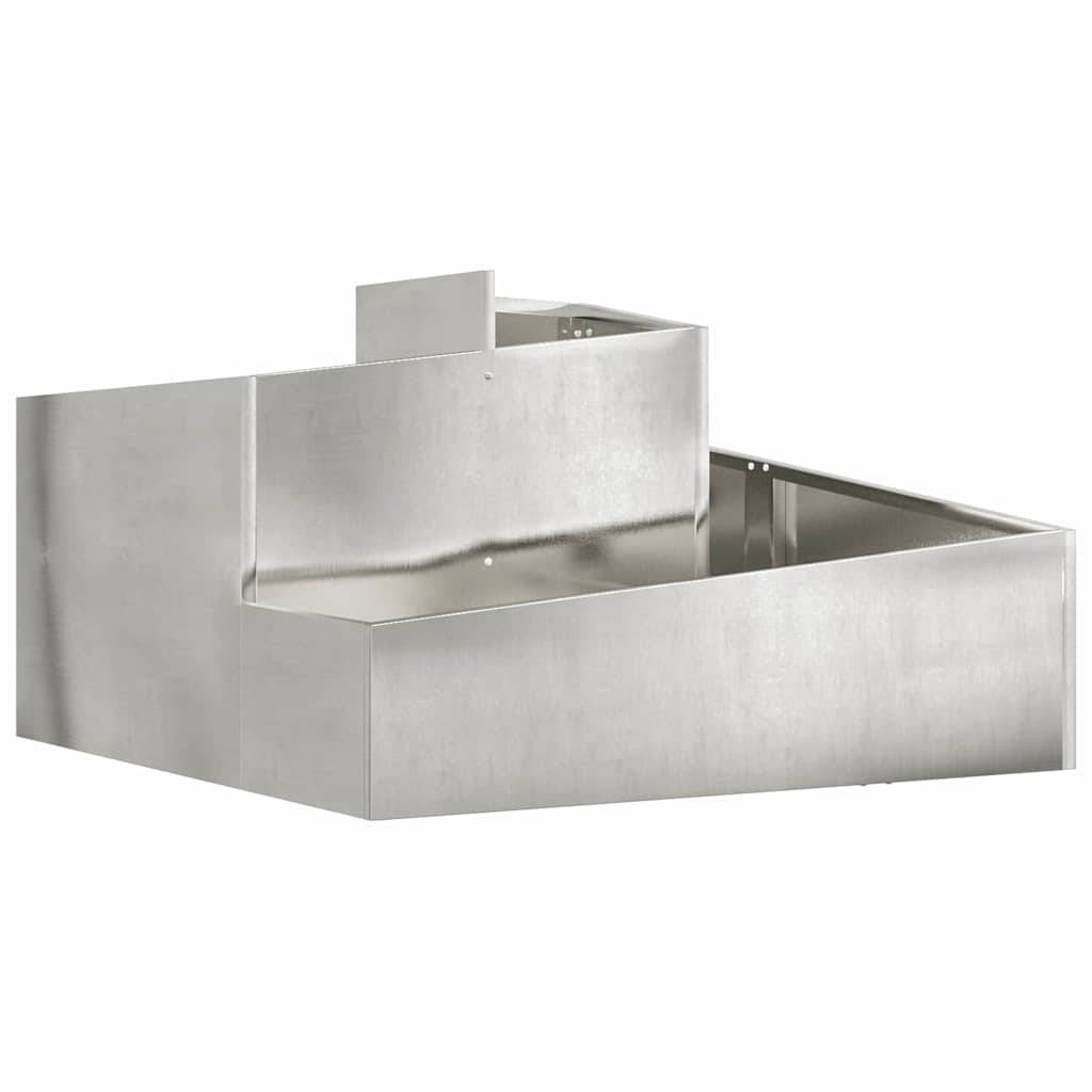 Maison Chic - Cache-pot, Pot De Fleurs Argent 60 x 60 x 50 cm Acier inoxydable g346 - Image 1