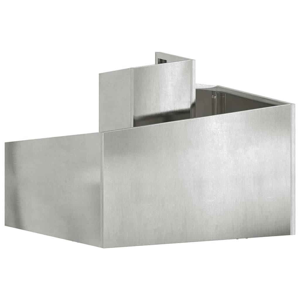 Maison Chic - Cache-pot, Pot De Fleurs Argent 60 x 60 x 50 cm Acier inoxydable g346 - Image 6