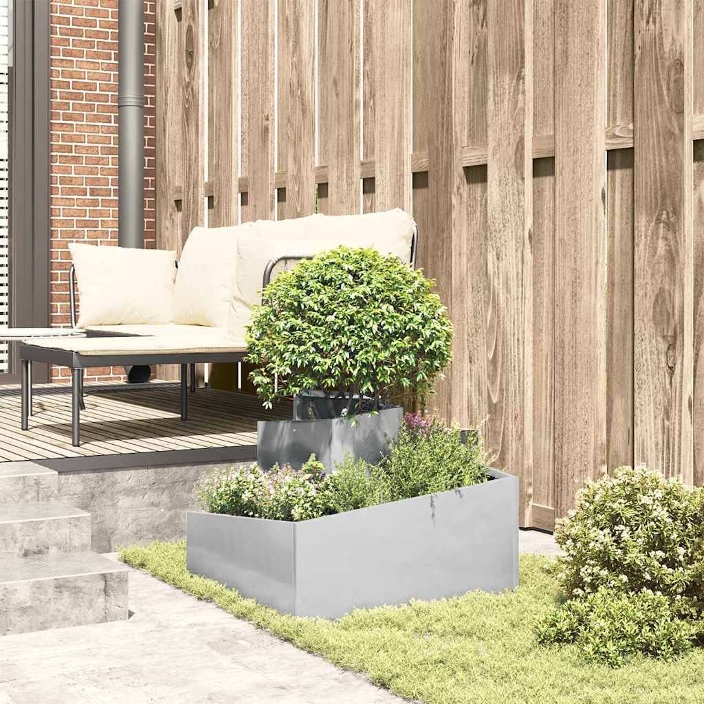 Maison Chic - Cache-pot, Pot De Fleurs Argent 60 x 60 x 50 cm Acier inoxydable g346 - Image 3