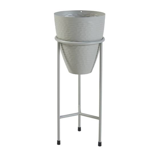 Porte-plantes style intemportel support 41 x 16 cm beige - Image 1