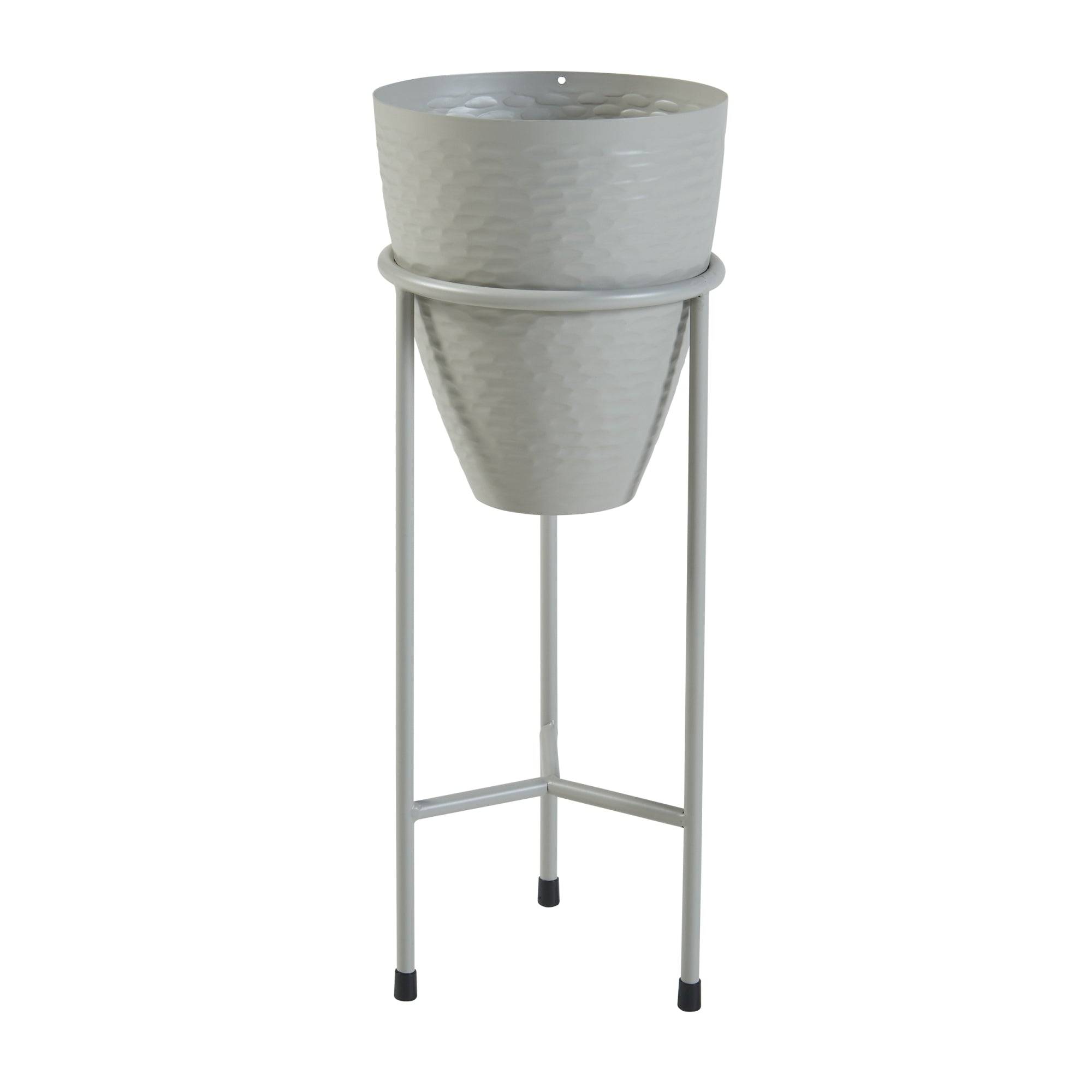 Porte-plantes style intemportel support 41 x 16 cm beige - Image 1
