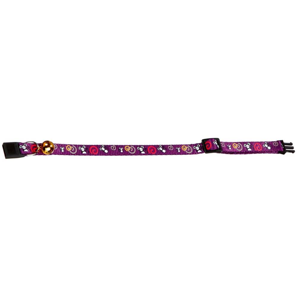 animallparadise - Collier réglable de 20 à 35 cm rose avec motif souris pour chat - Image 2