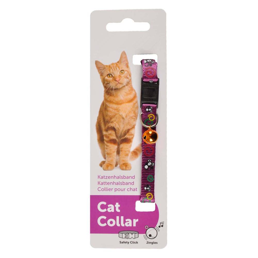 animallparadise - Collier réglable de 20 à 35 cm rose avec motif souris pour chat - Image 4