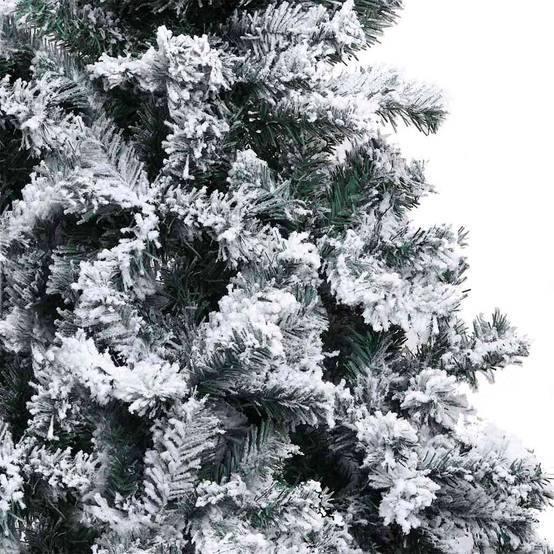 Sapin de Noël | Arbre de Noël artificiel Blanc 240 cm PVC, Acier et Plastique Maison Chic - Image 8