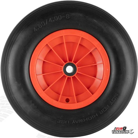 Sans Marque - Roue increvable 400mm alésage 20mm pour brouette, chariot... - Image 3