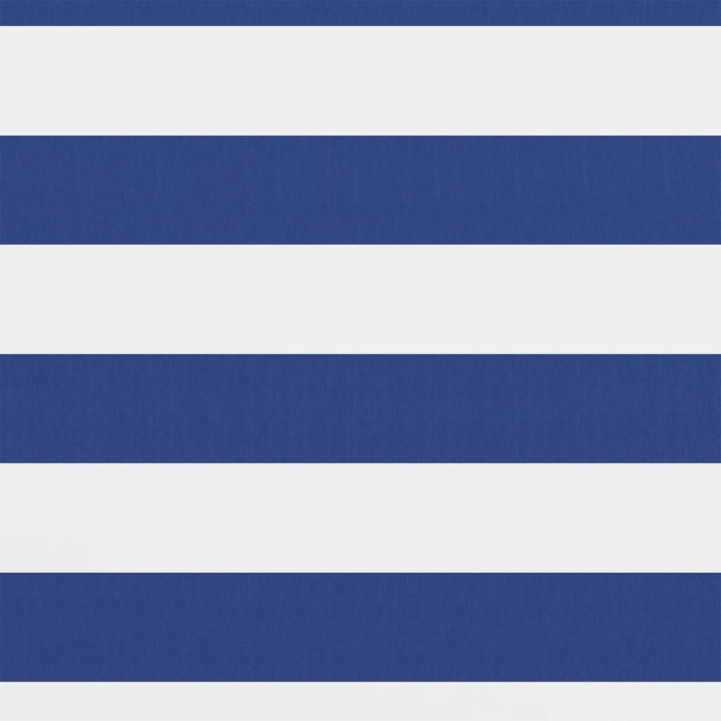 Écran de balcon Tissu Oxford Blanc et bleu 120 x 500 cm - PANGIVO - Image 2