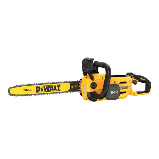 Tronçonneuse à chaîne sans fil DEWALT 54 volts 50 cm - Sans batterie, ni chargeur - DCMCS575N-XJ - Image 1