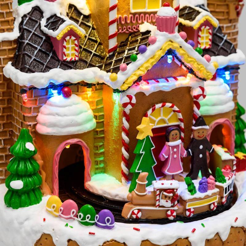 Lotti - Village de Noël animé à LED Bonbon Candy avec Petit Train et Musique Lotti - Image 8
