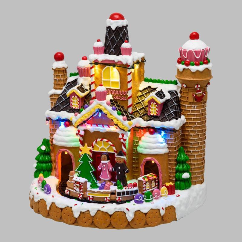 Lotti - Village de Noël animé à LED Bonbon Candy avec Petit Train et Musique Lotti - Image 4