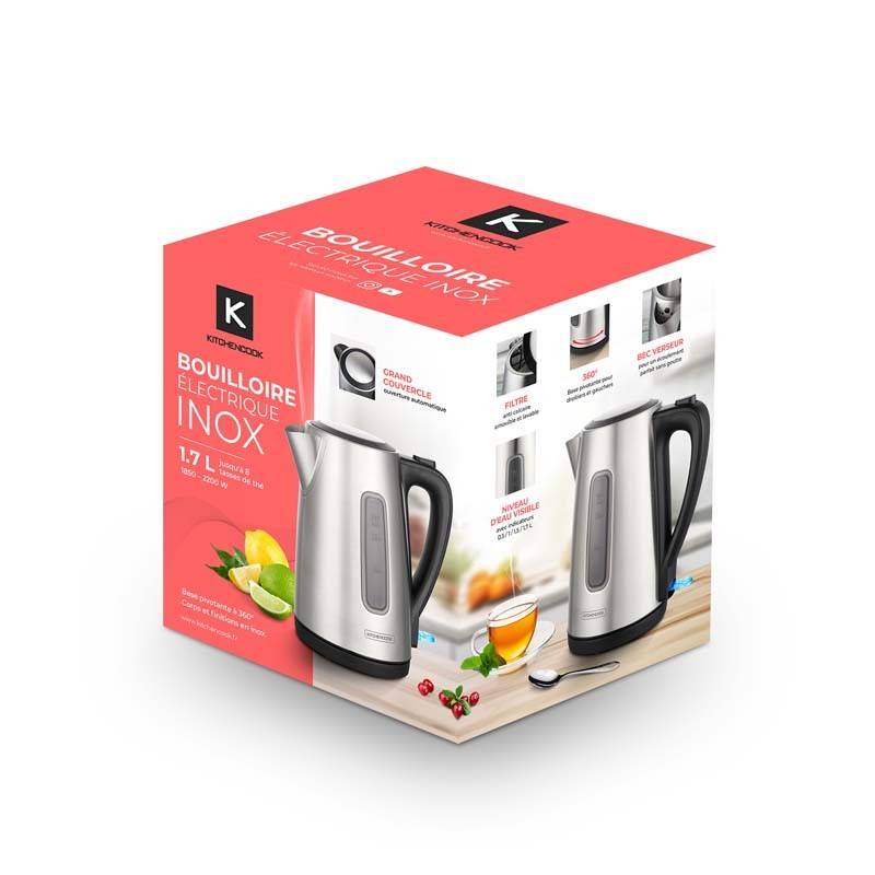 Bouilloire Inox Avec Filtre Anti Calcaire Lavable Xtea Kitchencook - Image 8