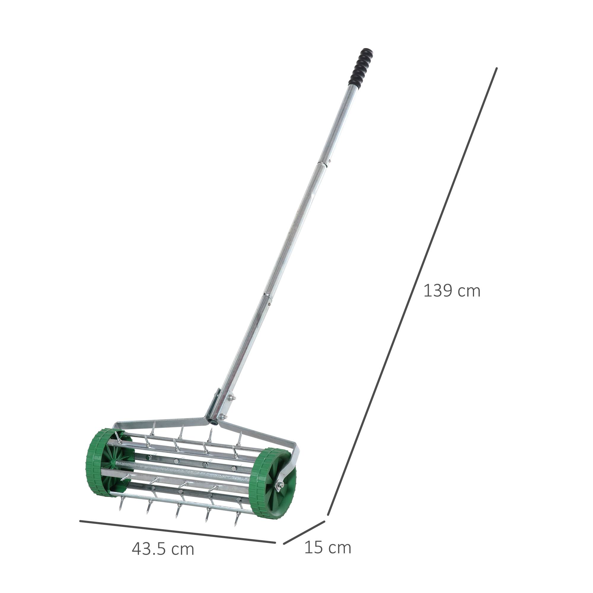 PANGIVO - Râteau aération gazon plastique argent 139 x 43.5 x 15 cm - PANGIVO - Image 3