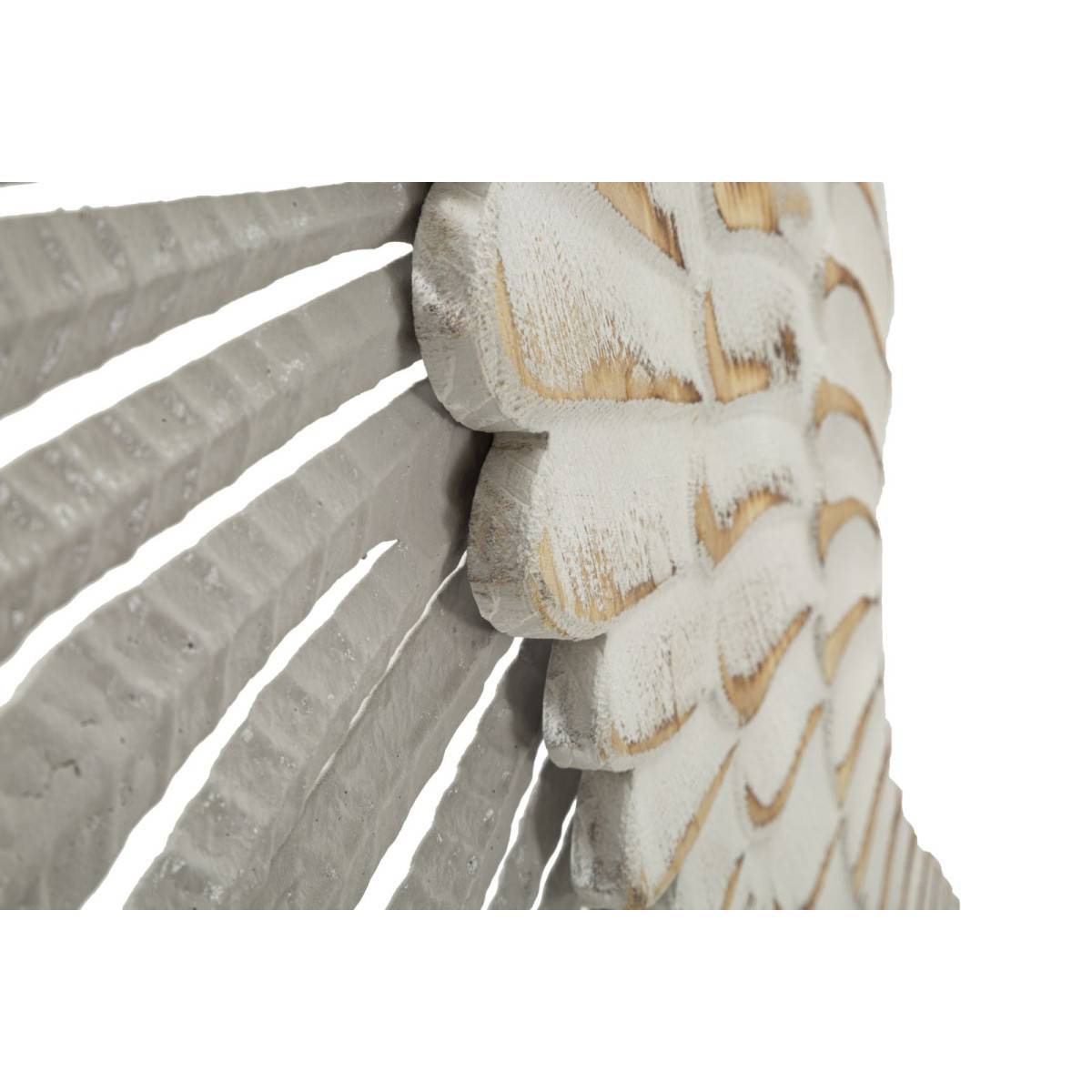 Paris Prix - Paire d'Ailes en Métal "Natural" 104cm Blanc Lavé - Image 4