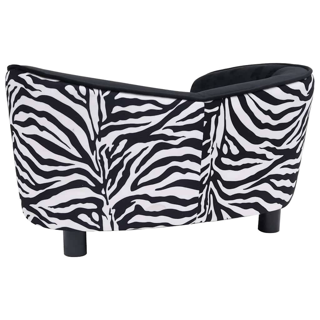 Vidaxl - Canapé pour chien Noir 68x38x38 cm Peluche vidaXL 170962 - Image 4