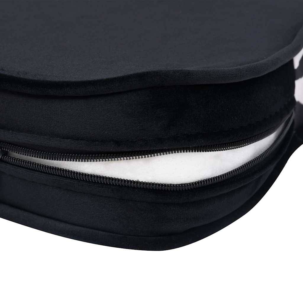 Vidaxl - Canapé pour chien Noir 68x38x38 cm Peluche vidaXL 170962 - Image 5