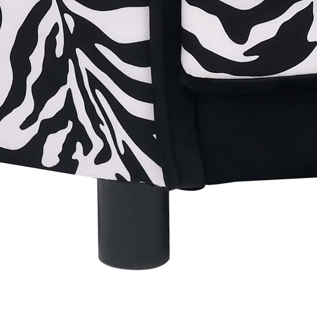Vidaxl - Canapé pour chien Noir 68x38x38 cm Peluche vidaXL 170962 - Image 7